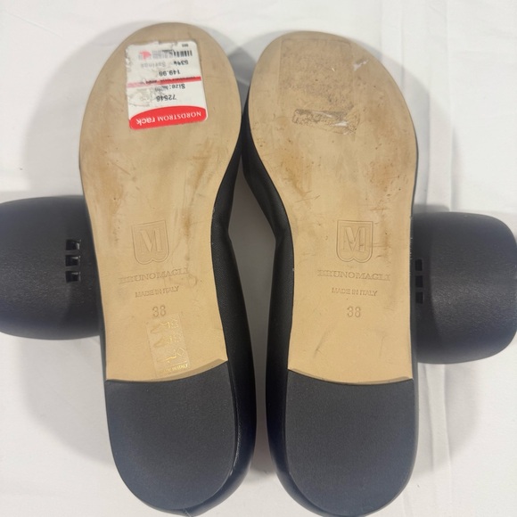 Bruno Magli Italian Leather Ballerina Flats with Bow | Euro size 38 US 7.5 - Picture 3 of 4